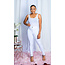 No Troubles High Waist Skinny Jeans - White