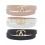 Endless Time Belt Set - Black/White/Blush