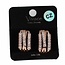 Bar None Cubic Zirconia Knobs - Rose Gold