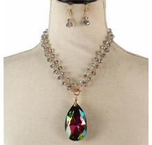 Blended Beauty Crystal Necklace Set - Multi