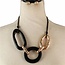 Tri State Necklace Set - Black/Gold