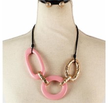 Tri State Necklace Set - Pink