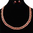 Lay Me Down Necklace Set - Red