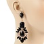 Good Times Chandelier Earrings - Black