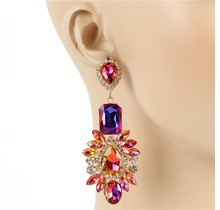 Good Times Chandelier Earrings - Purple