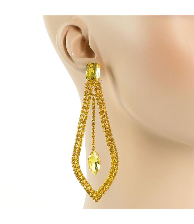 Up A Notch Earrings - Yellow
