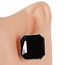 Block Him Earrings - Black/Silver