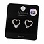 A Little Love Cubic Zirconia Knobs - Silver