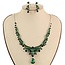 Say It Again Necklace Set - Emerald