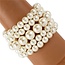 Her Majesty Multi Pearl Bracelet - Cream