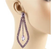 Up A Notch Earrings - Lavender