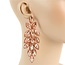 Wonderful World Chandelier Earrings - Peach