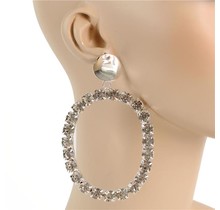 Much More Crystal Earrings - Silver
