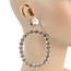 Much More Crystal Earrings - Silver