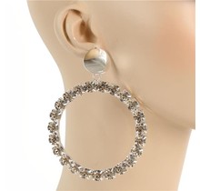 More Like It Crystal Earrings - Silver