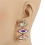 Deep Rooted Crystal Earrings - Gold Iridescent