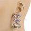 Deep Rooted Crystal Earrings - Silver Iridescent