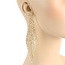 Shimmer Me Rhinestone Earrings - Gold