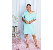 Endless Days T-Shirt Dress - Mint