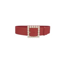 Holy Pearl Stretch Belt - Red