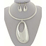 Self Love Necklace Set Silver