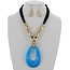 Not So Solemn Necklace Set - Blue