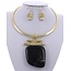 Can't Focus Necklace Set- Black