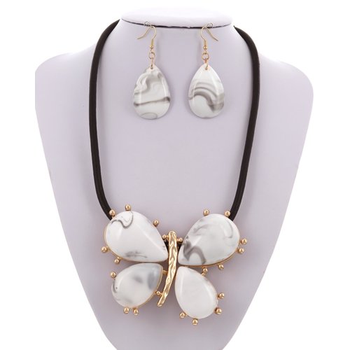 Skyler Necklace Set - White