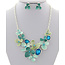 Soft Spot Necklace Set - Aqua