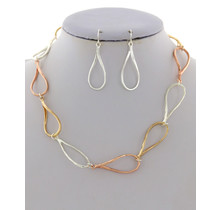 With Class Necklace Set -Silver Mix