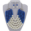 Always Good Pearl Necklace Set - Blue