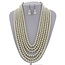Attitude Galore Pearl Necklace Set - Cream