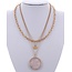 All Star Necklace - Gold/Pink