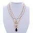 Just My Type Necklace - Navy