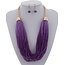 Day Dreamer Beaded Necklace Set - Purple
