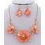 On Point Necklace Set - Rose Gold/Peach