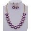 Out There Necklace Set - Purple
