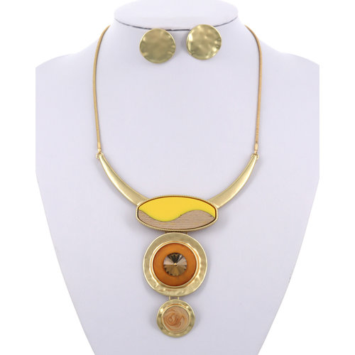 So Confident Necklace Set - Yellow So Confident Necklace Set - Yellow