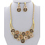 Halfway There Necklace Set - Lt Brown