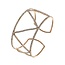 Roman Look Rhinestone Bracelet - Gold