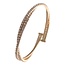 Admit 2 Rhinestone Bracelet - Gold