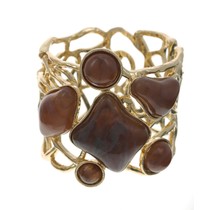 All About Glam Cuff Bracelet - Brown