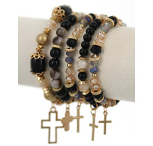 Creative One 5 Piece Bracelet Set - Black