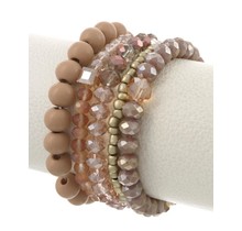 Pinch Hit 5 Piece Bracelet Set - Taupe