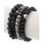 Pinch Hit 5 Piece Bracelet Set - Black