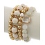 Before Dawn 4 Piece Bracelet Set - White