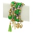 Hang Around 5 Piece Bracelet Set - Green