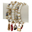 Beauty Shop 5 Piece Bracelet Set - Pearl