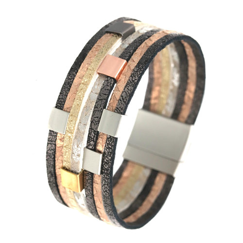 Leather Works Bracelet - Multi Leather Works Bracelet - Multi
