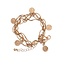 Coins Add Up Bracelet - Worn Gold